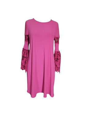Alfani Womens Pink Floral Dress Size 6P Sleeve NWT